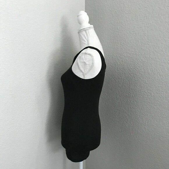 Standard James Perse Womens Black Sleeveless Scoop Neck Pullover Tank Top Size 2 - Picture 3 of 6